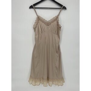 Belle Poque Lace Full Slip Women's Adjustable Spaghetti Strap Cami Dress SZ M